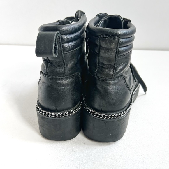 Wishbone Collection | Leather Chain Moto Boots - Picture 4 of 7
